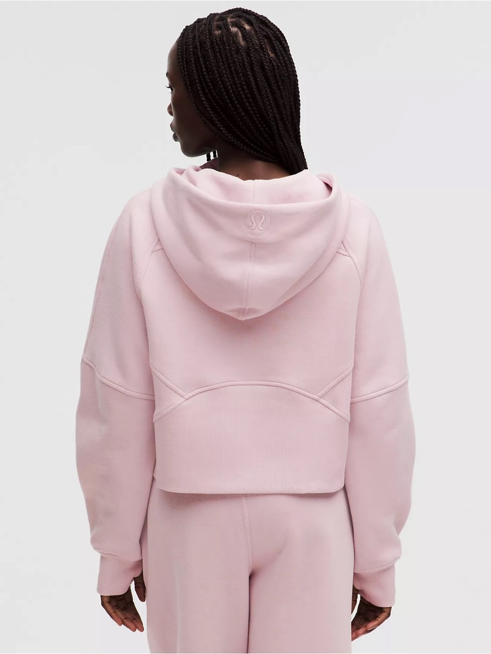 NWT Lululemon waist length oversized hooded scuba size xs/s porcelain pink - Picture 4 of 13